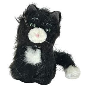 American Girl Doll Black Sitting Kitty Cat Plush Small Size